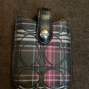 Coach phone holder